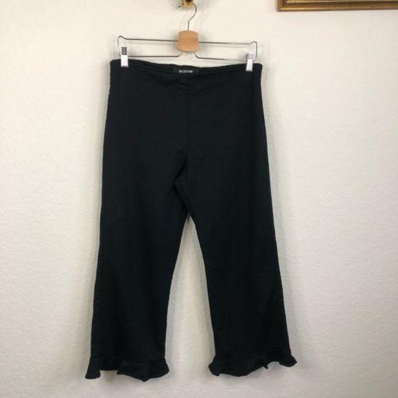 REFORMATION Mesa Cropped Ruffle Hem Flat Front Pant - Picture 5 of 10